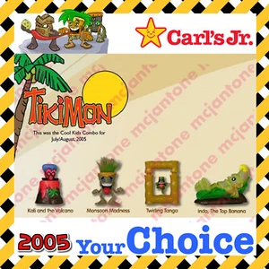 Carl's Jr. 2005 TIKIMON Hawaii Tiki Mon IDOL Island MEZCO TOYZ YOUR Toy CHOICE - Bild 1 von 12