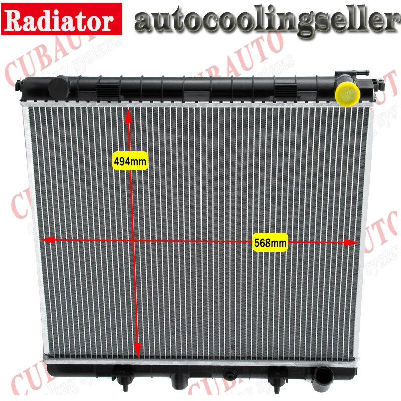 Radiador de núcleo de aluminio para Land Rover Range Rover P38 P38A 1999-2002 4,0 L/4,6 L Foto 1 de 4