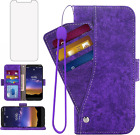Asuwish Compatible with Nokia C2 Tava/2C Tennen/2V Tella Wallet Case Tempered Gl