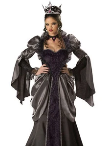 Böse Königin Halloween Urlaub Party Erwachsene Ballkleid klein groß xlarge NEU - Bild 1 von 4