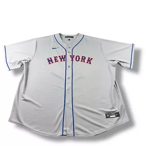 Nike Engineered MLB New York Mets #29 DJ Stewart Stitched Gray Jersey Mens 3XL - Picture 1 of 12