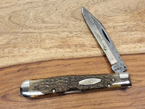 1979 CASE XX (6111-1/2L) PRETTY BONE "CHEETAH" POCKET KNIFE- USED/AS IS/L@@K - Picture 1 of 7