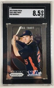 2012 Panini Prizm Mike Trout Prizm Rookie SGC 8.5 Los Angeles Angels Team USA #1 - Picture 1 of 2