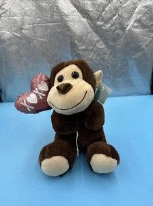 HUGme Brown Monkey with Heart  XOXO "Balloon" 10" Plush NWT W16 - Picture 1 of 7