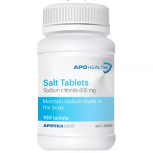 APO Health Salt Tablets 600mg | 100 Tablets - Picture 1 of 1