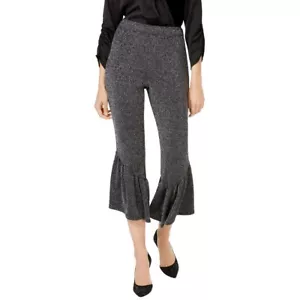 INC NEW Women's Regular Mid Rise Metallic Pull On Ankle Flare Pants TEDO - Picture 1 of 2