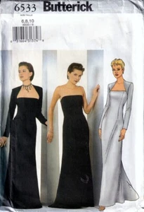 Butterick Sewing Pattern 6533 Misses Lined Shrug and Dress Size 6-10 - Picture 1 of 2