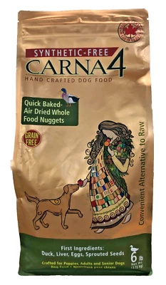 Carna4 Grain Free Duck Dog Food 6.LB
