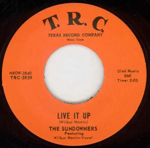 Sundowners - Live It Up - Our Last Date 7inch, 45rpm - Singles Rock'n'Roll/Ro... - Picture 1 of 1