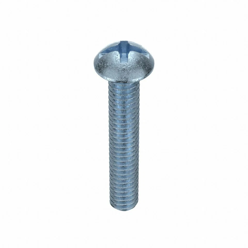 Grainger #6-32 x 1-1/2", Machine Screw, Round Head, Phillips, Zinc, 100 Pack - Image 1 of 1