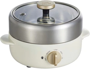 Nueva olla eléctrica Bruno para una o dos personas, olla compacta multiparrilla blanca - Imagen 1 de 6