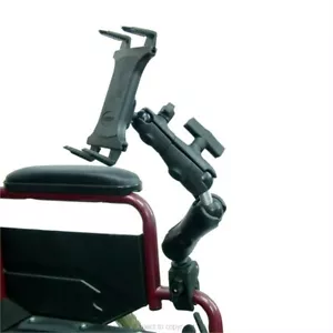 9"-12" Tablet Holder Rail / Tube Mount Arm for Wheelchair Disability Chairs - Picture 1 of 5
