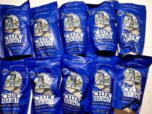 Selina Naturally Light Grey Celtic Sea Salt 1 Pound Resealable Bag 10 Bags - Picture 1 of 3