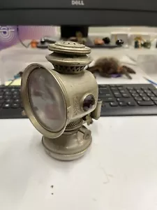 Vintage 1896 Gas Bicycle Lamp Plume & Atwood Improved Banner - Picture 1 of 7