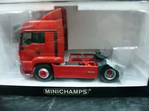 WOW EXTREMELY RARE Man TGA 18.460LX Tractor 2000 Red TCH Ltd 504 1:43 Minichamps - Picture 1 of 2