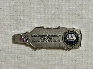 US Navy CVN-79 USS JOHN F. KENNEDY Aircraft Carrier Challenge Coin