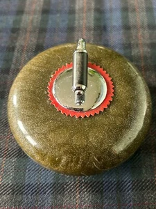 Stunning & Very Unusual Mini Curling Stone 3.5” diameter Superb heirloom quality - Picture 1 of 6