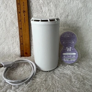 Scentsy Go Solid White Electric Diffuser & 1 Lavender Cotton Pod LOOK AT CORD - Picture 1 of 7
