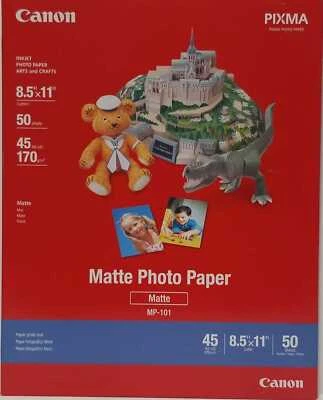 Фотобумага Canon (матовая) для струйной печати - 8,5x11 дюймов (письмо) - 50 листов (LOC CR-13) - Изображение 1 из 2