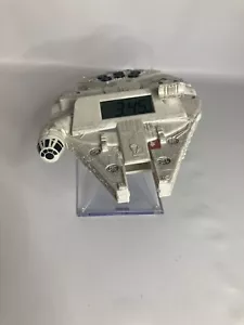 Star Wars Clock Millennium Falcon Night Glow Alarm Clock Starship White Space - Picture 1 of 4