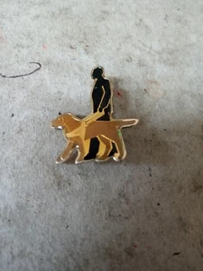 Vintage Guide Dogs For The Blind Pin Badge 1" High - Picture 1 of 1