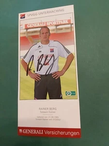 Spvgg Unterhaching , R. Berg , Groß Autogrammkarte ,Fussball - Picture 1 of 2