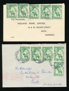 GOLD COAST 1952-53 SECRETARIAT B.O CANCELS ERROR MISSPELLING - Picture 1 of 1