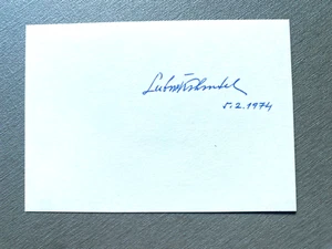 LUBOS KOHOUTEK (†2023) Astronom/Entdecker signed Briefkarte 7x10 Autogramm - Picture 1 of 1