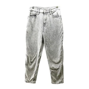 Gap Teen Girls Size 18 Mom Jean Grey Wash High Rise Light Wash Stretch - Picture 1 of 9