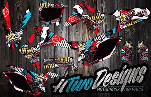 CRF250 MOTOCROSS GRAPHICS MX GRAPHICS CRF450 R DECAL KIT / STICKERS CRF 250 450 - Picture 1 of 7