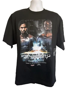 2010 Manny Pacquiao vs Joshua Clottey OFFICIAL T-Shirt SIZE XL *TOP RANK* NWT - Picture 1 of 8