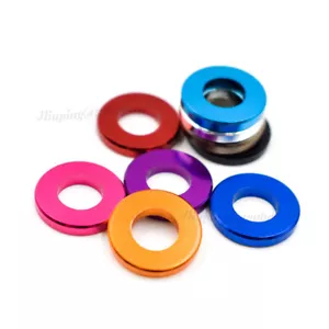 Bunte Alu Flachscheiben M3 M4 M5 M6 M8 M10 M12 Alu Distanzscheiben Dichtringe - Bild 1 von 19