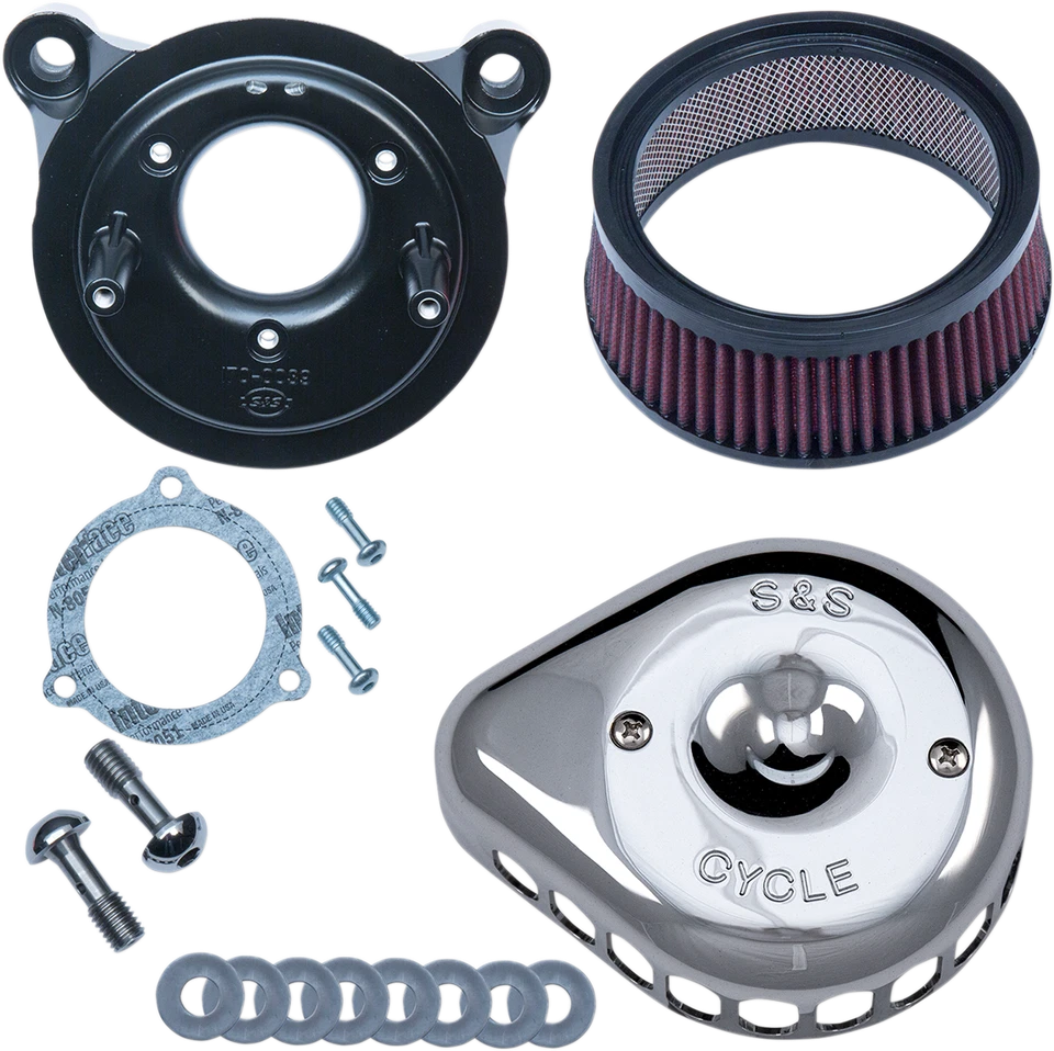 S & S Cycle Mini Stealth Air Cleaner Kits for Harley-Davidson 170-0437 Foto 1 de 1