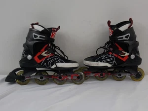 Patines en línea K2 EXO Blades negro rojo para hombre talla 11 - Imagen 1 de 10