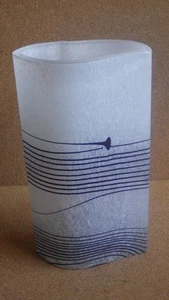 VINTAGE KOSTA BODA SWEDEN BERTIL VALLIEN MODERNE KUNST GLAS GESTREIFTE VASE 854005 - Bild 1 von 7