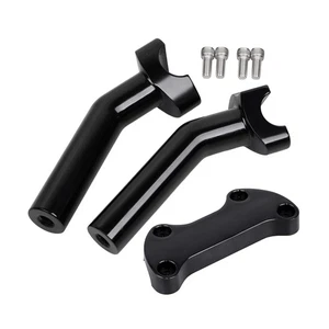 6" Pullback Handlebar Riser w/ Top Clamp For Harley 1" Bar Sportster 883 1200 XL - Picture 1 of 6