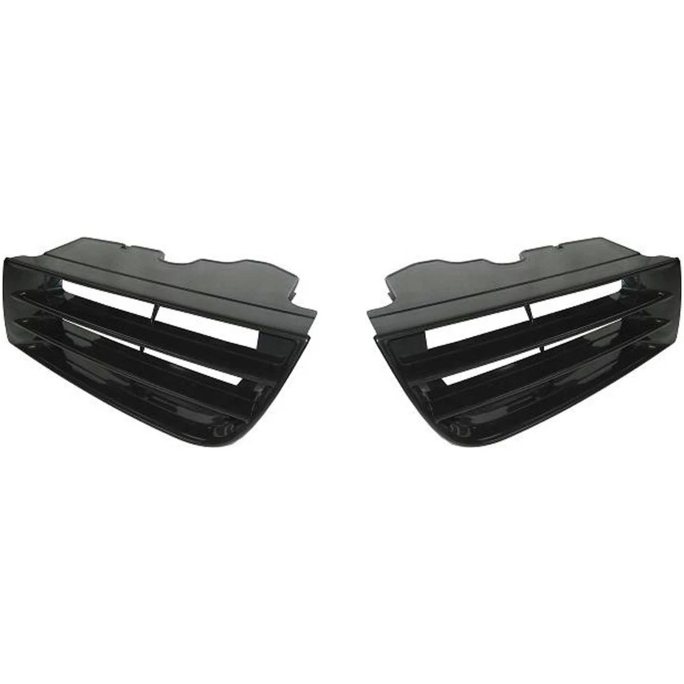 Grille For 2002-2003 Mitsubishi Galant Set of 2 Left & Right Side Black Plastic - Image 1 of 4