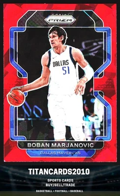 Boban Marjanovic 2021-22 Panini Prizm Red Ice Prizm Dallas Mavericks #167 Foto 1 de 2
