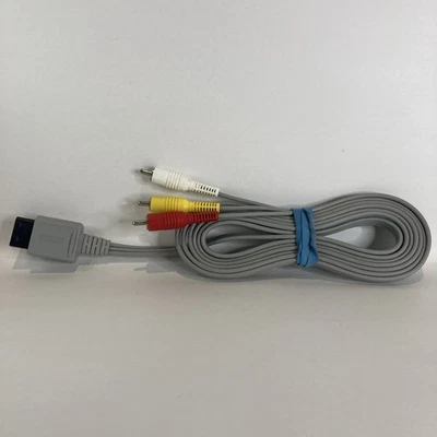 Original OEM Nintendo Wii And Wii U Audio Video AV Cable Cord - Tested - RVL-009 - Image 1 of 3