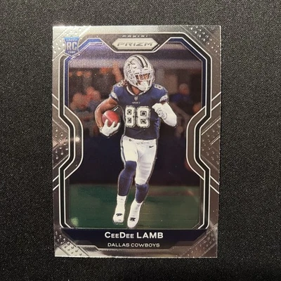 2020 Prizm CeeDee Lamb Rookie Card Base #334 Prizm Dallas Cowboys NFL  - Image 1 of 2