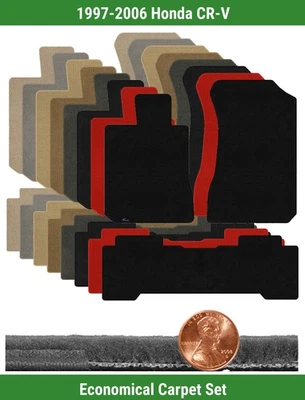 Juego de alfombrillas Lloyd Custom Velourtex para Honda CR-V 1997-2006 (3 piezas) #SH4 Foto 1 de 4