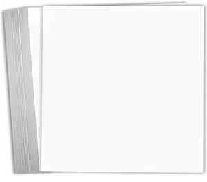 White Cardstock Scrapbook Paper 12x12 65lb Card Stock – 25 Pack (Bright) - Picture 1 of 7