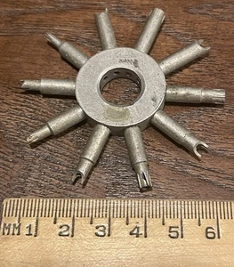 LLAVE DE BANCO MANGA 10 PUNTAS ESTRELLA VINTAGE - RELOJERO / JOYERO - UNA PUNTA ESTÁ ROTA - Imagen 1 de 10