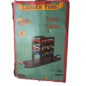Barrington Ladder Toss Game Set Wood Frame w/ Bolos Backyard Outdoor Lawn - Picture 1 of 10