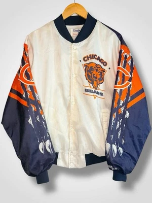Vintage Rare 90s Chicago Bears Chalk Line Fanimation NFL Sports Jacket Size XL - Image 1 of 3