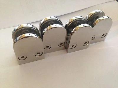 Glass Holder Clamp Clip Railing Bracket Support Platines Stainless Steel 'Inox'
