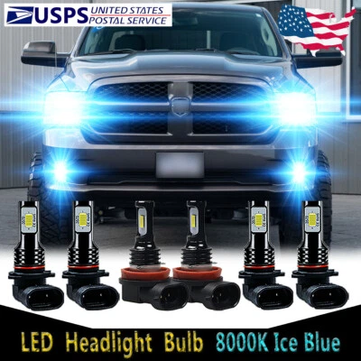Para 2013-2018 RAM 1500 2500 3500 4500 5500 - 6X LED Faro Bombilla Luz Antiniebla HKL Foto 1 de 4
