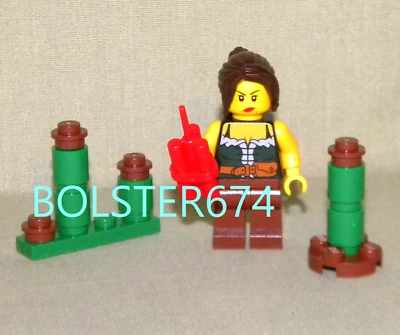 FEMALE PROSPECTOR W/ ACCESSORIES Loose From Lego 9349 Fairytale Minifigure 2011 - Image 1 of 4