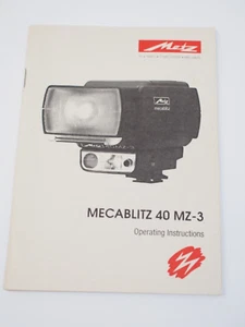 Metz 40 MZ-3 Blitz Bedienungsanleitung - Bild 1 von 3