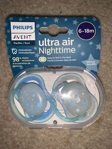Philips AVENT Ultra Air Nighttime Pacifier 6-18m with Sterilizer Carrying Case